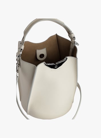 Sac seau en cuir grainé ZADIG&VOLTAIRE Blanc